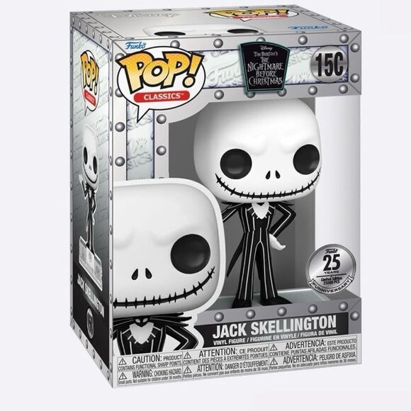 Funko POP! Classics NBC Jack Skellington 15C FUNKO 25TH Anniversary NWT - Picture 5 of 10
